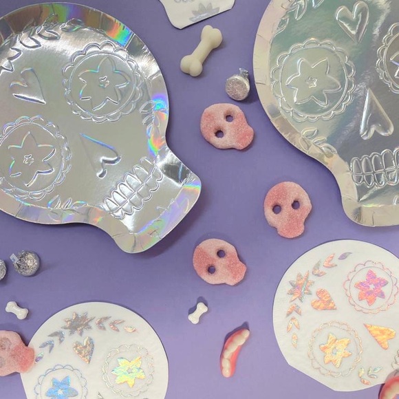 Meri Meri Iridescent Plates & Napkins Set - Picture 5 of 6